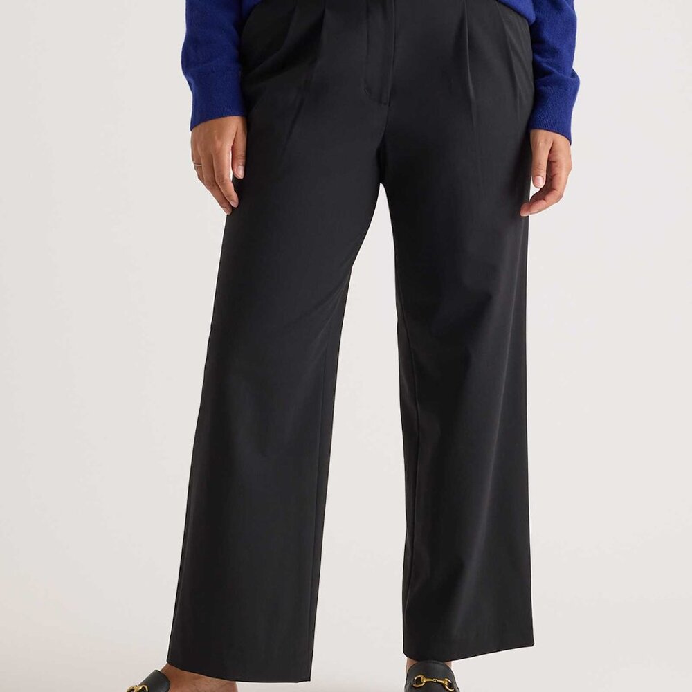 Quince Like New Italian Wool Pleated Trouser Size 4